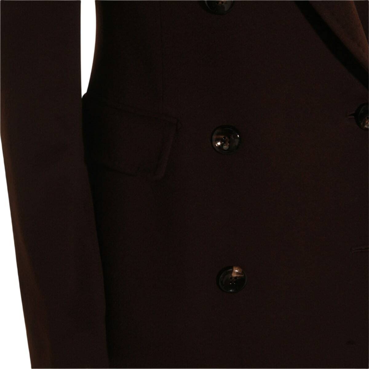 Tagliatore Dark Brown Wool Coat