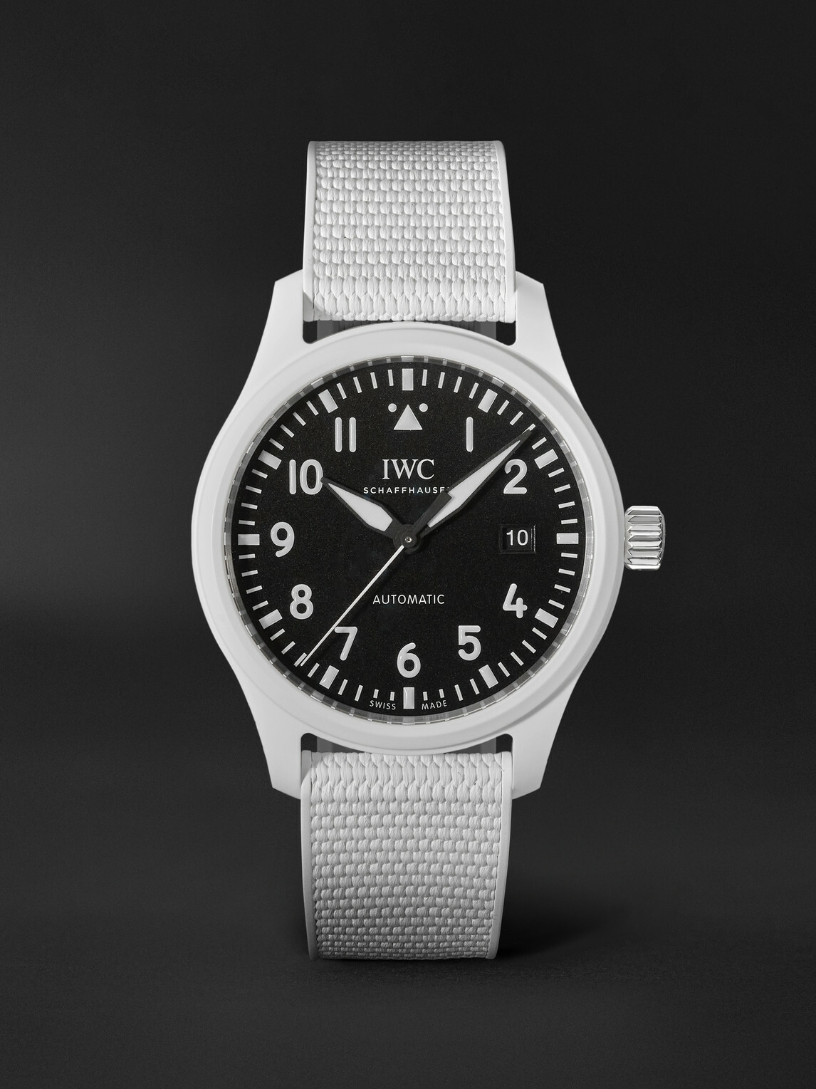 IWC Schaffhausen - Pilot's Top Gun Lake Tahoe Automatic 41mm Ceramic and Rubber Watch, Ref. No.: IW328104