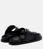 A.Emery Leon leather slides