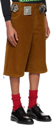 Chopova Lowena Tan Biggity Shorts