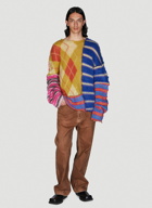 Patchwork Knit Sweater in Multicolour