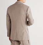 Thom Sweeney - Slim-Fit Tapered Wool Suit Trousers - Neutrals