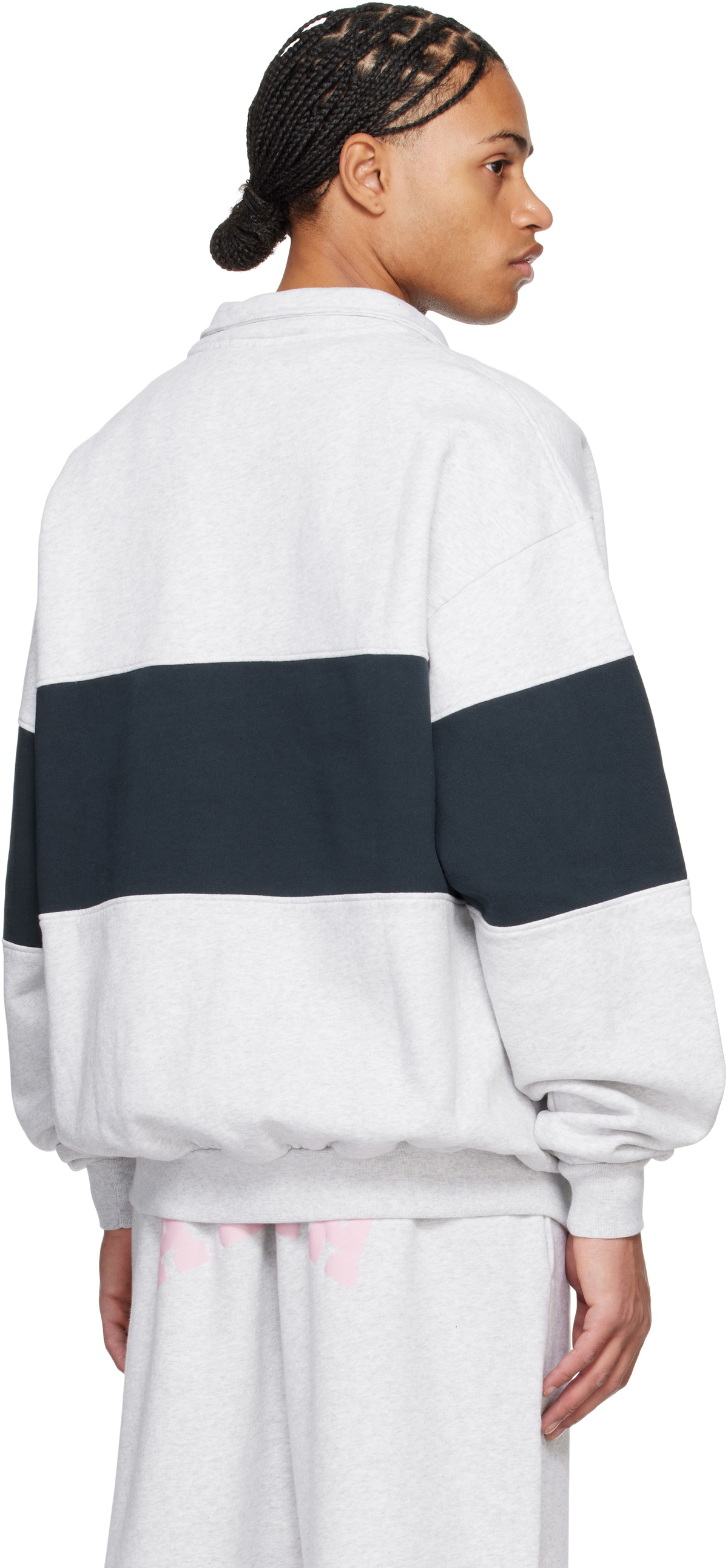 ABRA Gray & Navy School Zipped Sweatshirt