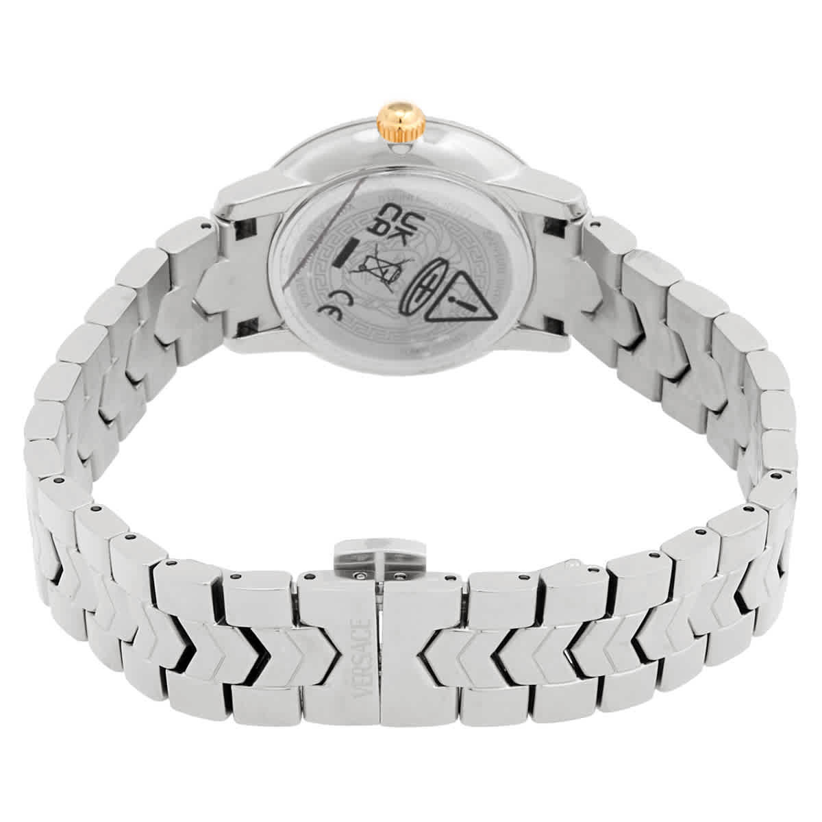Versace V-Icon Quartz Green Dial Ladies Watch VEUCA0424