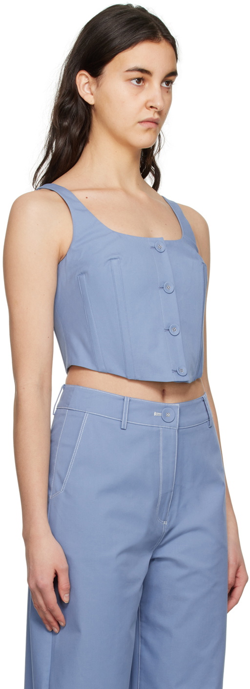 Anna Quan Blue Mae Tank Top