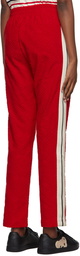 Palm Angels Red Terry Track Lounge Pants