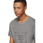 Saint Laurent Grey Im Brutally In Love With You T-Shirt