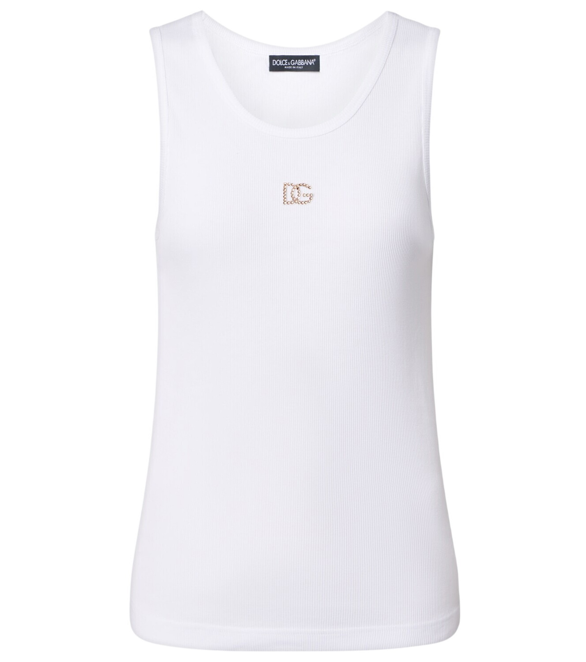 Dolce and Gabbana Pink Poplin Floral Tank Top Dolce & Gabbana