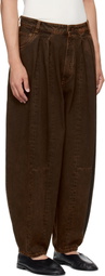Hed Mayner Brown Denim Jeans