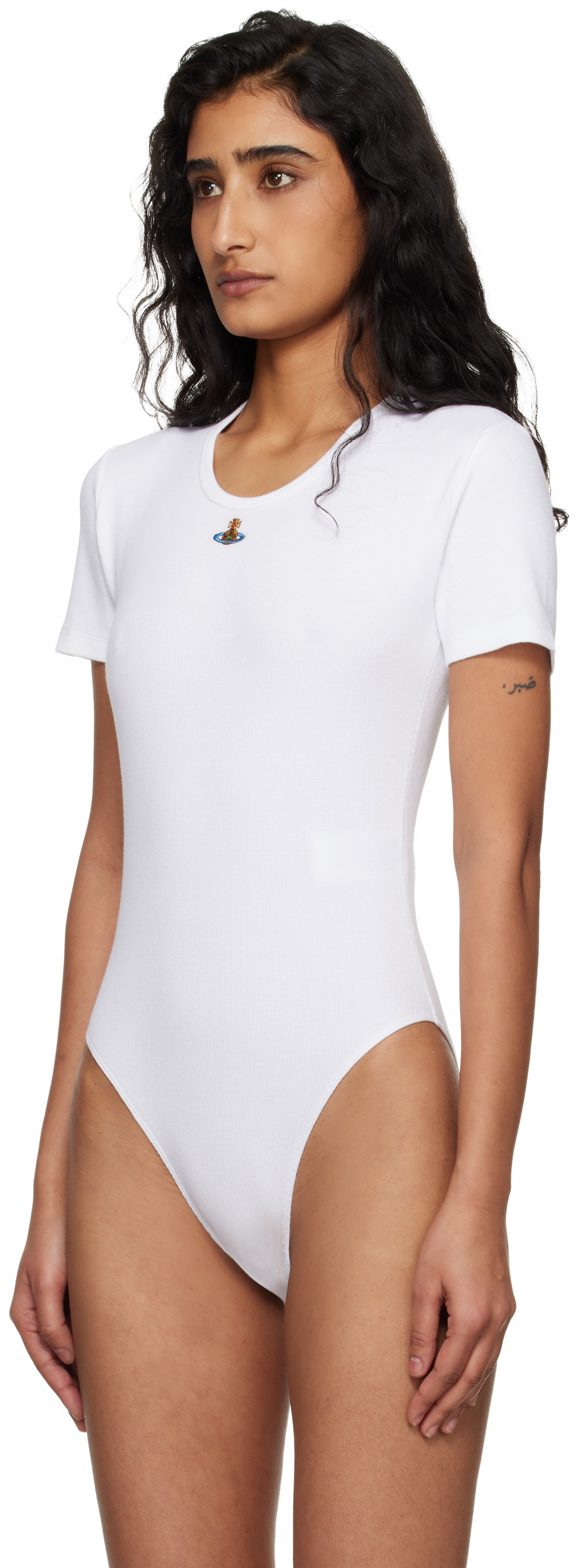 Vivienne Westwood White Cap Sleeve Bodysuit