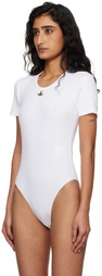 Vivienne Westwood White Cap Sleeve Bodysuit