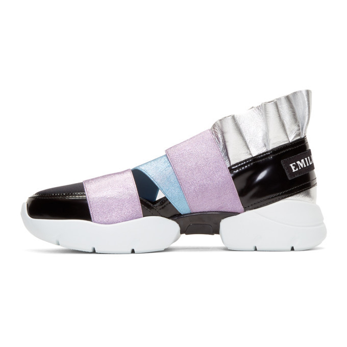 Emilio pucci black sneakers sale