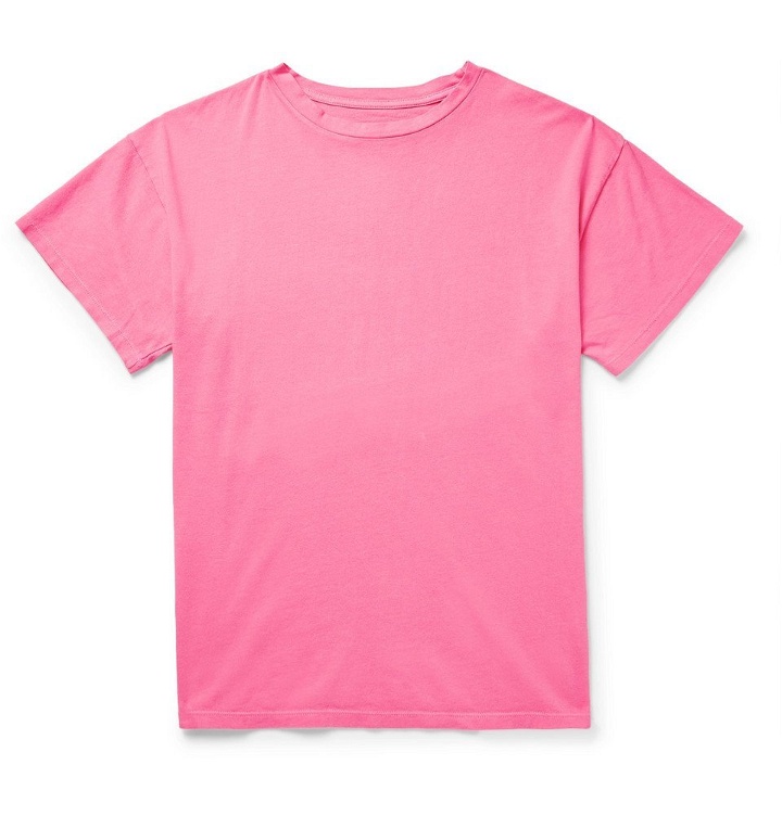 Photo: The Elder Statesman - Cotton-Jersey T-Shirt - Pink