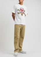 Ice Cream Cones & Bones Cotton T-shirt White