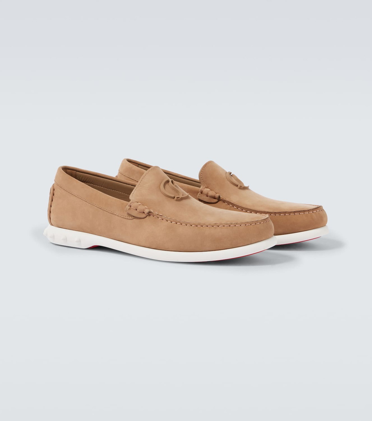 Christian Louboutin Moonboat leather boat shoes