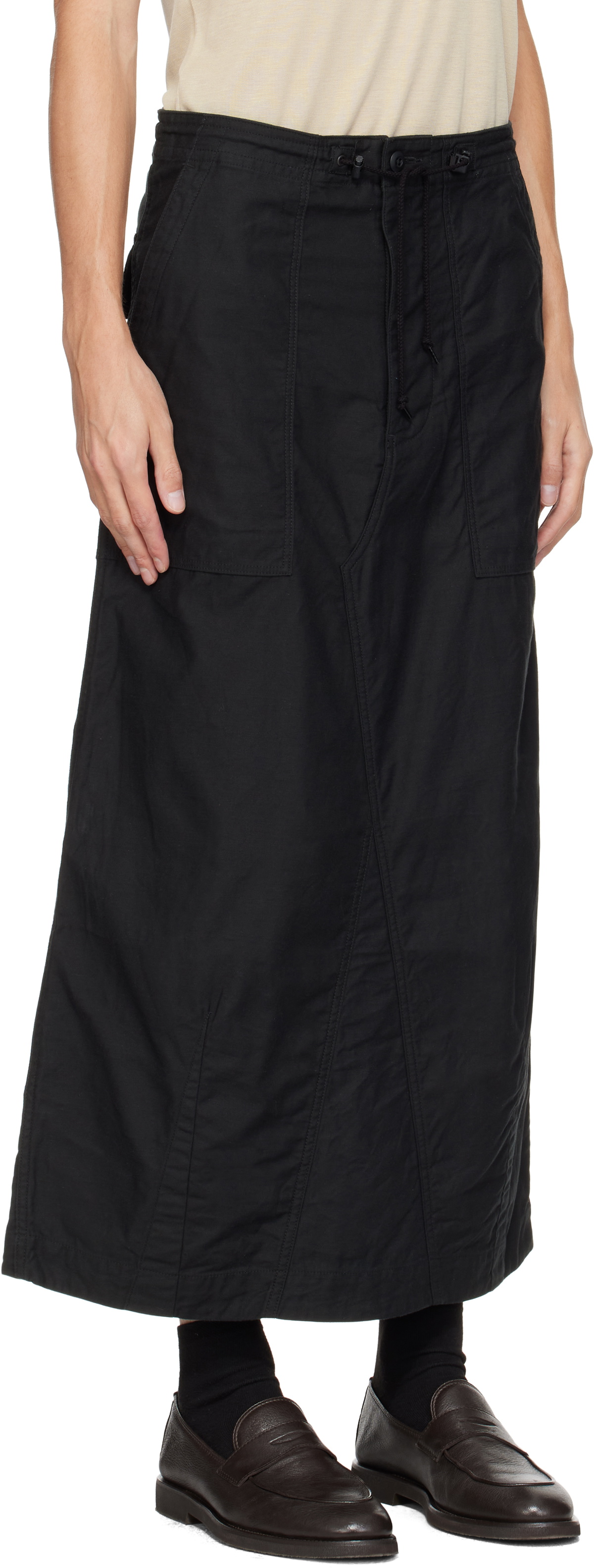 NEEDLES Black String Fatigue Skirt Needles