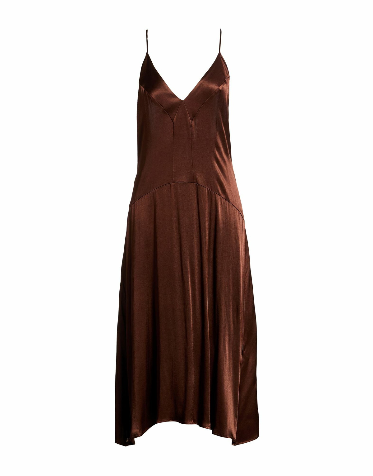 Manila Grace Womens Maxi dress Chocolate in Brown