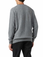 MC2 Saint Barth Man Crewneck Grey Sweater With St. Barth Embroidery