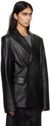 Loulou Studio Black Davao Leather Jacket