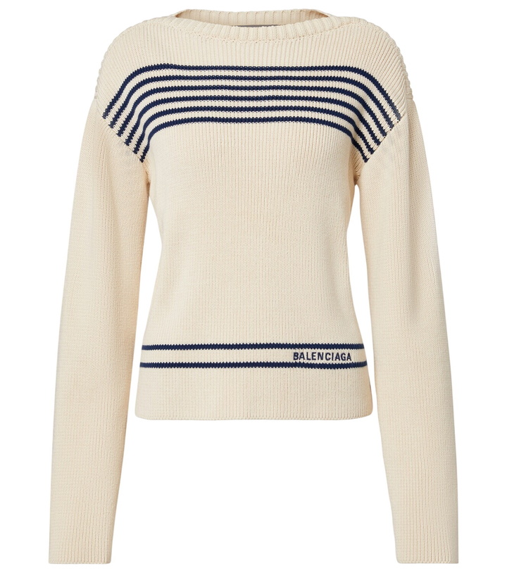 Photo: Balenciaga Striped cotton sweater
