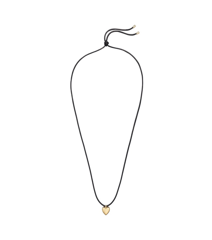 Photo: Jennifer Fisher Puffy Heart 14kt gold-plated pendant necklace