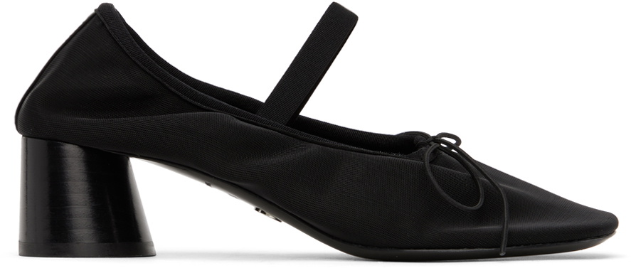 Proenza Schouler pointed-toe leather ballerina shoes - Black