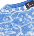 Moncler Genius - 3 Moncler Grenoble Wool-Blend Jacquard Sweater - Men - Blue