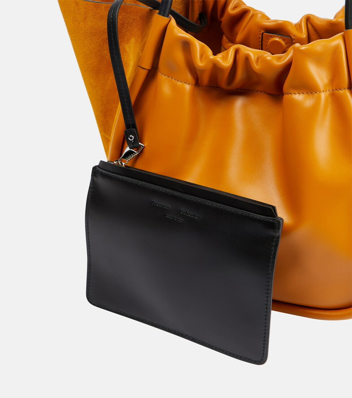 Proenza Schouler Ruched Large leather and suede tote bag