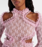 Self-Portrait x Christopher Kane cutout lace catsuit