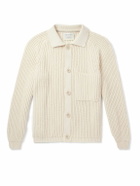 A Kind Of Guise - Juhi Ribbed-Knit Cotton Cardigan - Neutrals