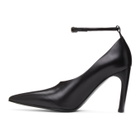 Jil Sander SSENSE Exclusive Black Ankle Strap Pumps