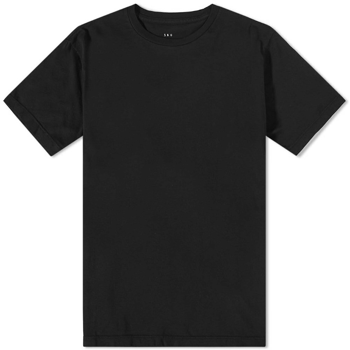 Photo: Save Khaki Men's Supima Crew T-Shirt in Black