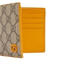 Gucci Men's GG Supreme Billfold Wallet in Beige