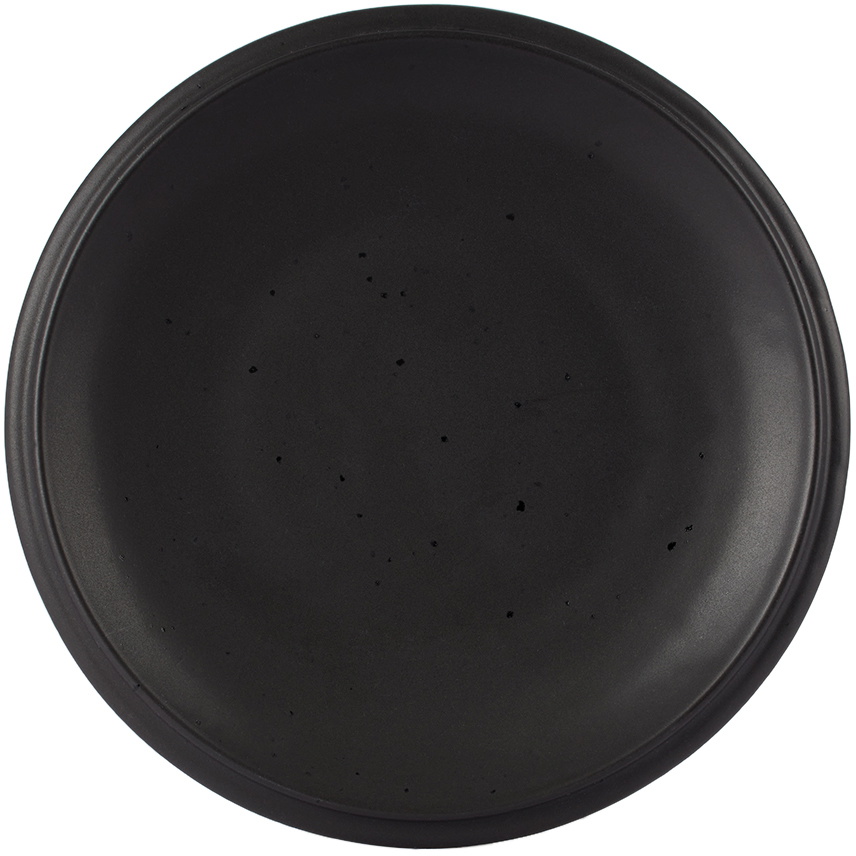 BKLYN CLAY SSENSE Exclusive Black Saturn Dinnerwear Sandwich Plate
