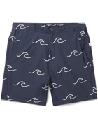 Onia - Calder Mid-Length Printed Swim Shorts - Blue