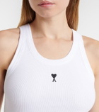 Ami Paris Ami De Cœur cotton jersey tank top