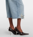 Acne Studios Distressed denim Bermuda shorts