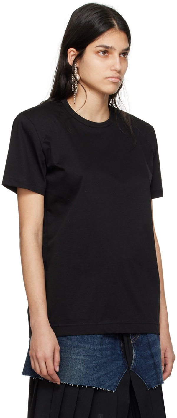 Junya Watanabe Black Shoulder Pads T-Shirt Junya Watanabe