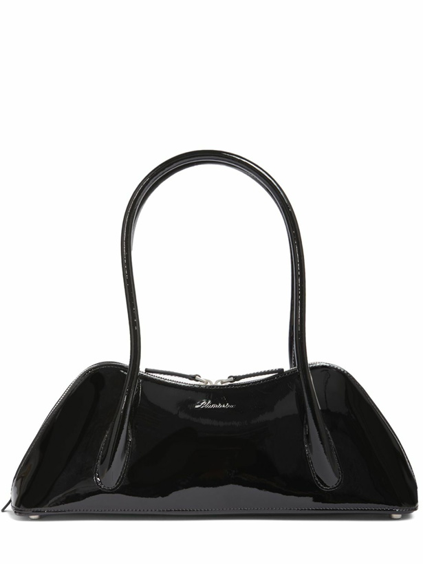 Photo: BLUMARINE - Regular Bugatti Leather Shoulder Bag