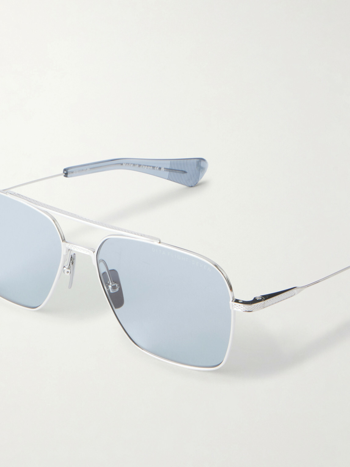 DITA - Flight-Seven Aviator-Style Titanium Sunglasses