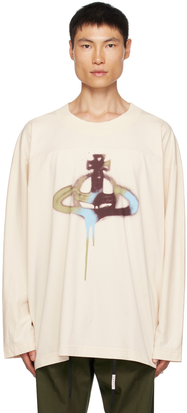 Vivienne Westwood Beige Fresh Long Sleeve T-Shirt Vivienne Westwood