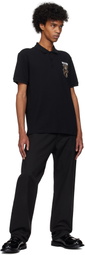 Moschino Black Teddy Bear Polo