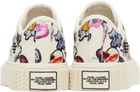 Marc Jacobs White 'The Sticker Canvas Sneaker' Sneakers