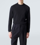 Giorgio Armani x Alanui cashmere and silk polo shirt