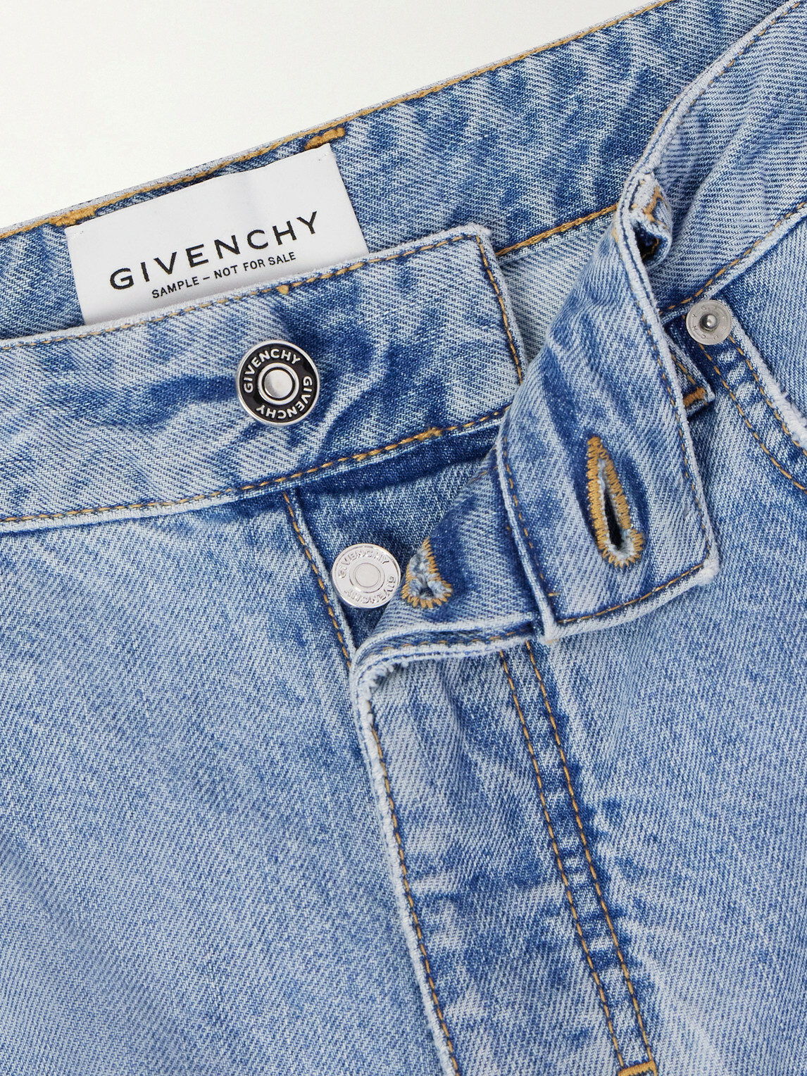Givenchy - Straight-Leg Denim Shorts - Blue