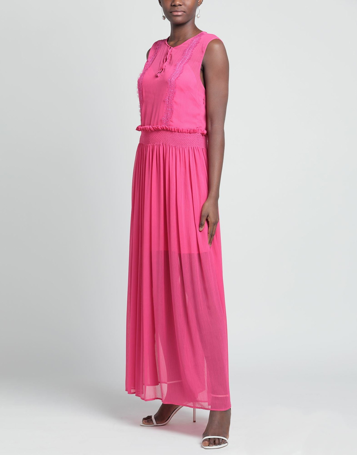 Manila Grace Womens Maxi dress Fuchsia