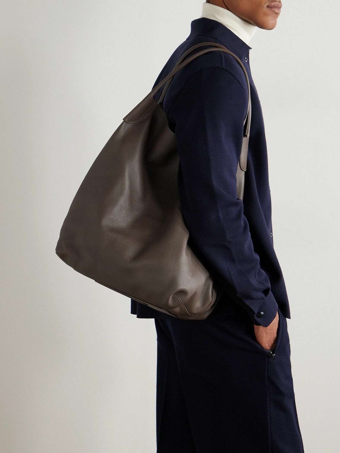 Loro Piana - Bale Extra-Large Full-Grain Leather Tote Bag