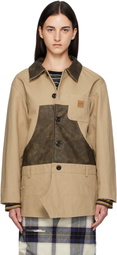 Andersson Bell Beige Carpenter Shorts Inserted Coat