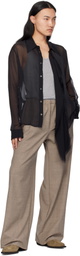Ludovic de Saint Sernin Beige Boxer Trousers