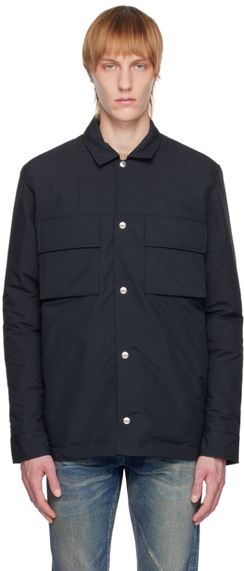 Photo: Paul Smith Navy Wadded Overshirt